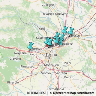 Mappa Via A. Sansovino, 10151 Torino TO, Italia (7.47818)