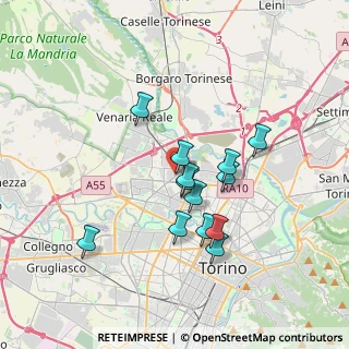 Mappa Via A. Sansovino, 10151 Torino TO, Italia (3.01231)
