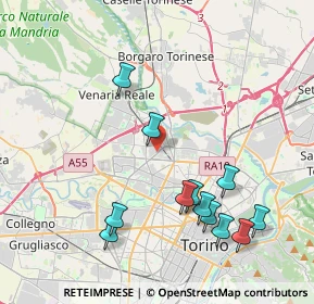 Mappa Via A. Sansovino, 10151 Torino TO, Italia (4.3675)