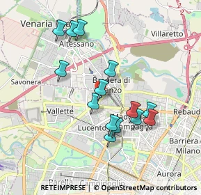 Mappa Via A. Sansovino, 10151 Torino TO, Italia (1.69357)