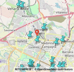Mappa Via A. Sansovino, 10151 Torino TO, Italia (3.285)