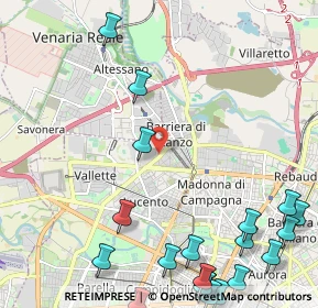 Mappa Via A. Sansovino, 10151 Torino TO, Italia (3.2735)