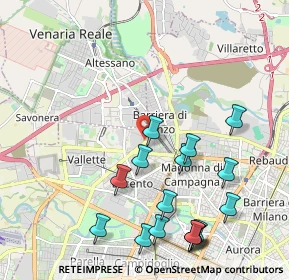 Mappa Via A. Sansovino, 10151 Torino TO, Italia (2.37125)