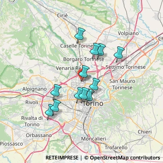 Mappa Via A. Sansovino, 10151 Torino TO, Italia (6.10083)
