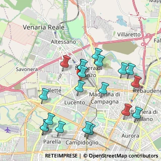 Mappa Via A. Sansovino, 10151 Torino TO, Italia (2.147)