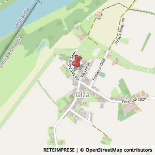 Mappa Via Santi Olza Po, 58/1, 29010 Monticelli d'Ongina, Piacenza (Emilia Romagna)