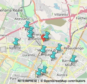 Mappa Via B. Gozzoli, 10148 Torino TO, Italia (1.96455)