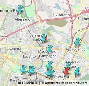 Mappa Via B. Gozzoli, 10148 Torino TO, Italia (2.91143)