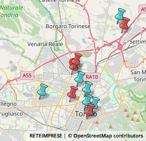 Mappa Via B. Gozzoli, 10148 Torino TO, Italia (3.935)
