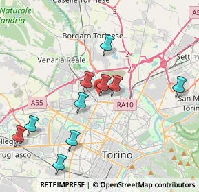 Mappa Via B. Gozzoli, 10148 Torino TO, Italia (4.53)
