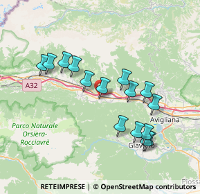 Mappa Via Susa, 10050 Sant'Antonino di Susa TO, Italia (7.028)