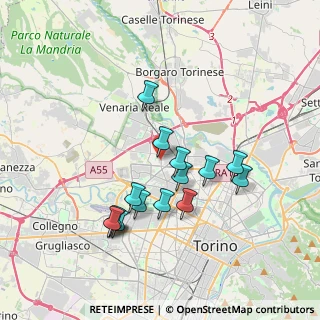 Mappa Strada Comunale di Altessano, 10151 Torino TO, Italia (3.41133)