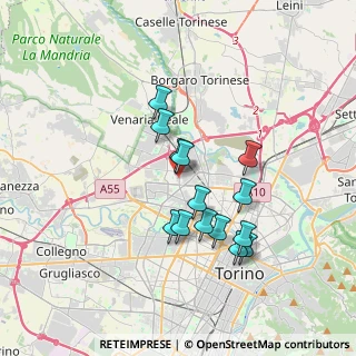Mappa Strada Comunale di Altessano, 10151 Torino TO, Italia (3.07071)
