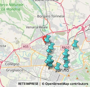 Mappa Strada Comunale di Altessano, 10151 Torino TO, Italia (3.82833)
