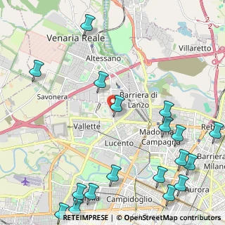 Mappa Strada Comunale di Altessano, 10151 Torino TO, Italia (3.15556)