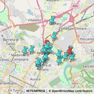 Mappa Via Giovanni Cena, 10155 Torino TO, Italia (1.61368)