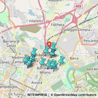 Mappa Via Giovanni Cena, 10155 Torino TO, Italia (1.7275)