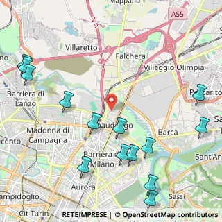 Mappa Via Giovanni Cena, 10155 Torino TO, Italia (2.81571)