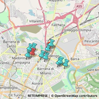 Mappa Via Giovanni Cena, 10155 Torino TO, Italia (1.47182)