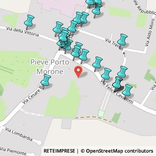 Mappa Via Felice Cavallotti, 27017 Pieve Porto Morone PV, Italia (0.13103)