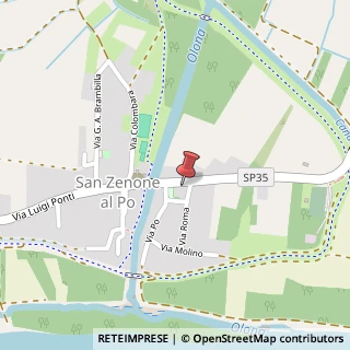 Mappa Via G. Marconi, 9, 27010 San Zenone al Po, Pavia (Lombardia)
