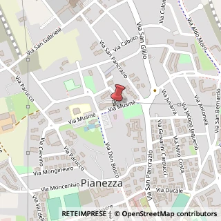 Mappa Via Musinè, 30, 10044 Pianezza, Torino (Piemonte)