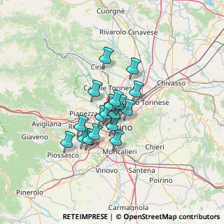 Mappa Via Cuniberti, 10151 Torino TO, Italia (8.70556)
