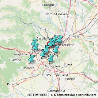 Mappa Via Cuniberti, 10151 Torino TO, Italia (7.34333)