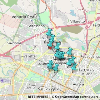 Mappa Via Cuniberti, 10151 Torino TO, Italia (1.43467)