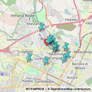 Mappa Via Cuniberti, 10151 Torino TO, Italia (1.22615)