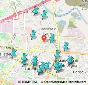 Mappa Via Cuniberti, 10151 Torino TO, Italia (1.2305)