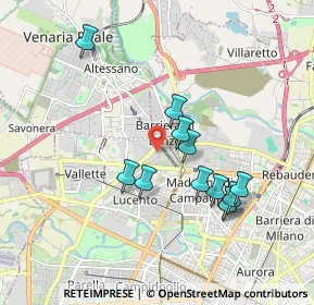 Mappa Via Cuniberti, 10151 Torino TO, Italia (1.69417)