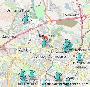Mappa Via Cuniberti, 10151 Torino TO, Italia (3.24)