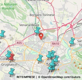 Mappa Via Cuniberti, 10151 Torino TO, Italia (6.05429)