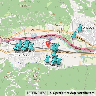 Mappa Via Sauzi, 10050 Vaie TO, Italia (1.0215)