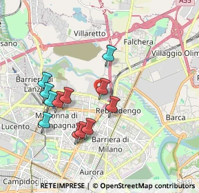 Mappa Via Guglielmo Reiss Romoli, 10148 Torino TO, Italia (1.74333)