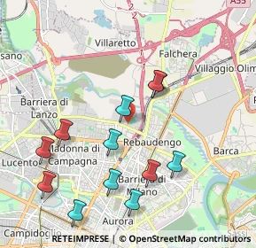 Mappa Via Guglielmo Reiss Romoli, 10148 Torino TO, Italia (2.09583)