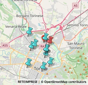 Mappa Via Guglielmo Reiss Romoli, 10148 Torino TO, Italia (2.83545)