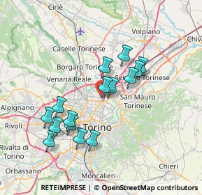 Mappa Via Guglielmo Reiss Romoli, 10148 Torino TO, Italia (6.58533)