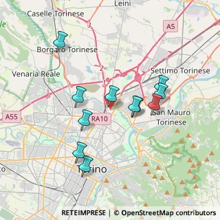 Mappa Via Vistrorio, 10155 Torino TO, Italia (3.38)