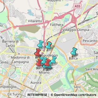 Mappa Via Vistrorio, 10155 Torino TO, Italia (1.64357)