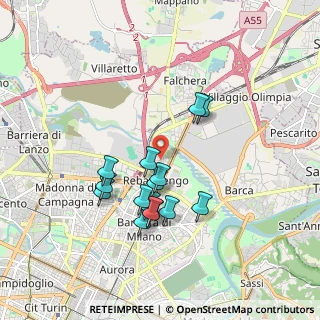 Mappa Via Vistrorio, 10155 Torino TO, Italia (1.61067)