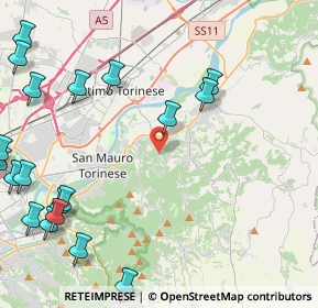 Mappa Via Scursatone, 10090 Castiglione torinese TO, Italia (6.33)
