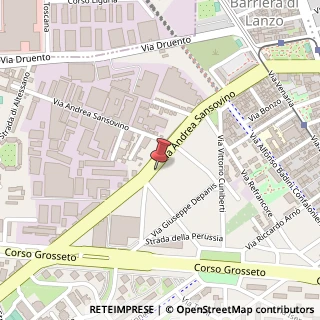 Mappa Via Andrea Sansovino, 230, 10151 Torino, Torino (Piemonte)