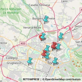 Mappa Via Andrea Sansovino 243 int. 25 i, 10151 Torino TO, Italia (3.66818)