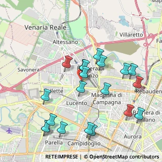 Mappa Via Andrea Sansovino 243 int. 25 i, 10151 Torino TO, Italia (2.157)