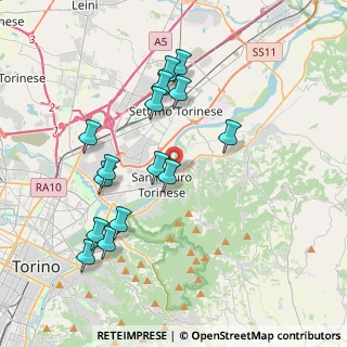 Mappa Parco Luigi Einaudi, 10099 San Mauro Torinese TO, Italia (3.83867)