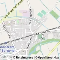 Kaart Sannazzaro de' Burgondi