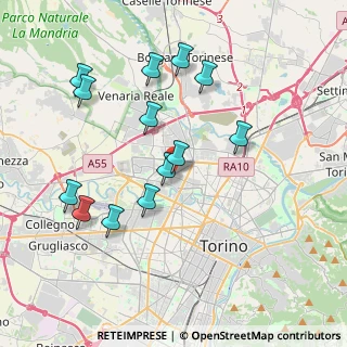 Mappa Corso Lombardia, 10151 Torino TO, Italia (3.87615)