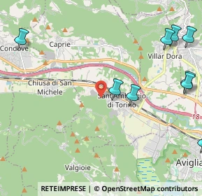 Mappa Sentiero 502, 10057 Sant'Ambrogio di Torino TO, Italia (3.22455)